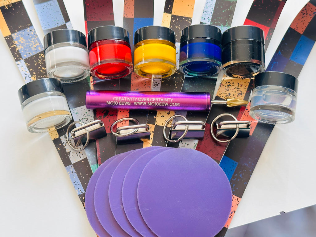 Leather edge painting Intro Kit Mojo Sews (Mojo s Loom Knits, LLC)