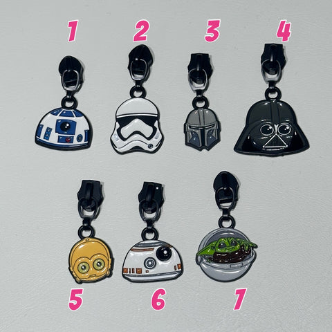 Wars #5 zipper pulls (3pcs per pack)
