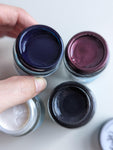 Malbec, pearl white, pearl black & Navy
