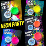 NEON PARTY leather edge paint set