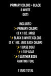 Primary Colors + B&W Leather paint