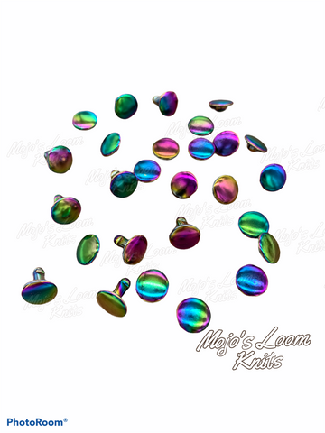 (50 sets) RIVETS Rainbow connections