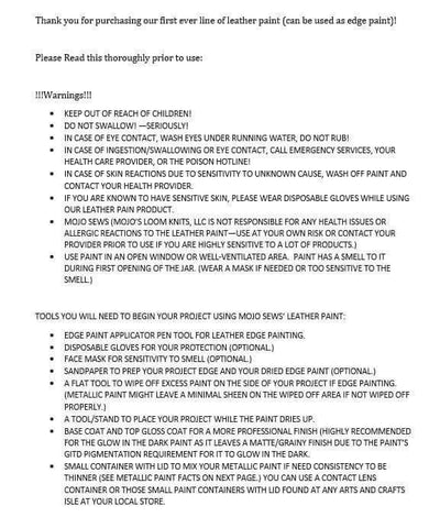 Leather Paint, Base Coat & Top Coat Facts and basic application steps